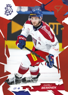 2026 Hokejové Česko - Ondřej BERÁNEK č. 24 Red