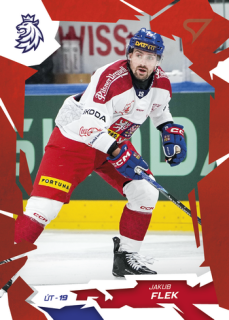 2026 Hokejové Česko - Jakub FLEK č. 28 Red