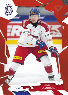 2026 Hokejové Česko - Pavel KOUSAL č. 37 Red