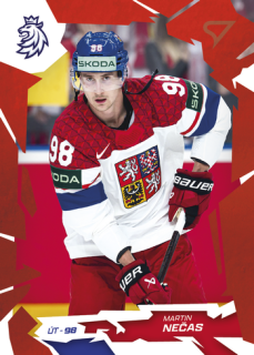 2026 Hokejové Česko - Martin NEČAS č. 42 Red