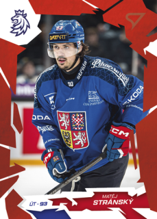 2026 Hokejové Česko - Matěj STRÁNSKÝ č. 48 Red