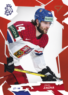 2026 Hokejové Česko - Pavel ZACHA č. 52 Red