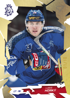 2026 Hokejové Česko - Luboš HORKÝ č. 30 Gold x/10
