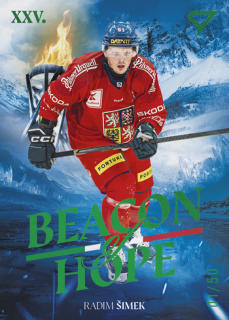 2026 Hokejové Česko - Radim ŠIMEK č. BH-11 Beacon of Hope Green x/50