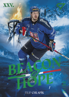 2026 Hokejové Česko - Filip CHLAPÍK č. BH-18 Beacon of Hope Green x/50