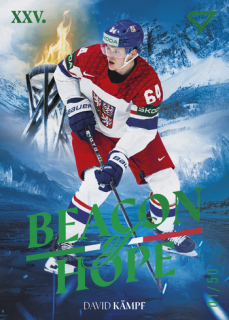 2026 Hokejové Česko - David KÄMPF č. BH-20 Beacon of Hope Green x/50