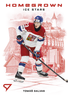 2026 Hokejové Česko - Tomáš GALVAS č. HS-04 Homegrown Ice Stars