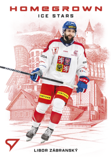 2026 Hokejové Česko - Libor ZÁBRANSKÝ č. HS-13 Homegrown Ice Stars