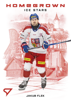 2026 Hokejové Česko - Jakub FLEK č. HS-16 Homegrown Ice Stars