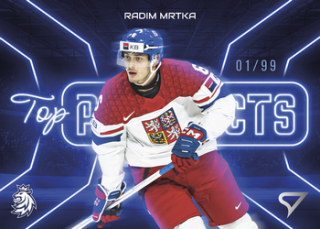 2026 Hokejové Česko - Radim MRTKA č. TP-10 Top Prospects Blue x/99