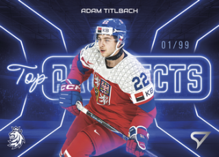 2026 Hokejové Česko - Adam TITLBACH č. TP-34 Top Prospects Blue x/99