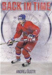 25-26 Český hokej - Andrej ŠUSTR č. BT-8 Back In Time red x/25