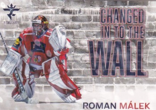 25-26 Český hokej - Roman MÁLEK č. CHW-16 Changed in to the Wall Red x/25