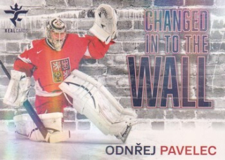 25-26 Český hokej - Ondřej PAVELEC č. CHW-12 Changed in to the Wall Gold x/25