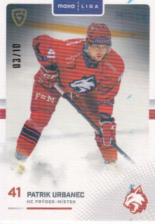 25-26 GOAL Cards - Patrik URBANEC č. FMI-16 Parallel x/10
