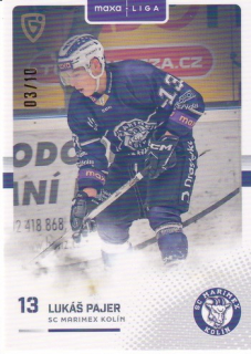 25-26 GOAL Cards - Lukáš PAJER č. KOL-18 Parallel x/10