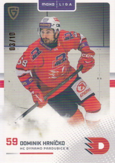 25-26 GOAL Cards - Dominik HRNÍČKO č. PCE-19 Parallel x/10