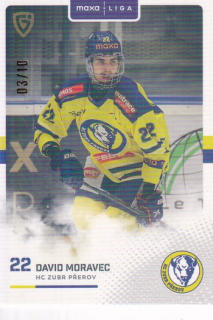 25-26 GOAL Cards - David MORAVEC č. PRE-18 Parallel x/10