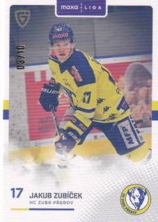 25-26 GOAL Cards - Jakub ZUBÍČEK č. PRE-29 Parallel x/10