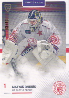 25-26 GOAL Cards - Matyáš ONDRÍK č. SLA-27 Parallel x/10