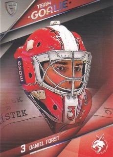 25-26 GOAL Cards - Daniel FORST č. TG-48 Team Goalie Silver x/15