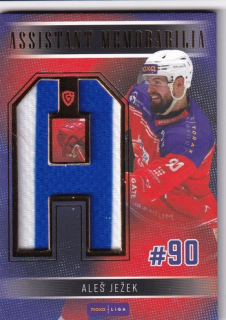25-26 GOAL Cards - Aleš JEŽEK č. CA-21 Assistant Memorabilia 08/15