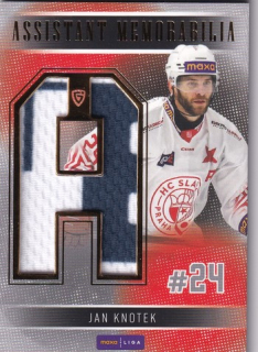 25-26 GOAL Cards - Jan KNOTEK č. CA-35 Assistant Memorabilia 08/15