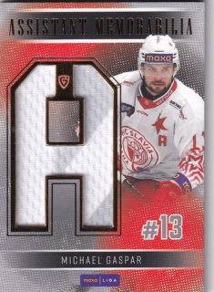 25-26 GOAL Cards - Michael GASPAR č. CA-36 Assistant Memorabilia 08/15