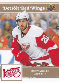 25-26 Detroit 100 Years - Drew MILLER č. 16 Gold