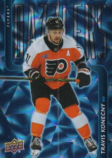 25-26 UD Extended - Travis KONECNY č. DZ-129 Dazzlers Blue