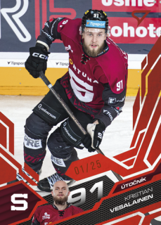 25-26 TELH Play Off - Kristian VESALAINEN č. 378 Ruby Red x/25