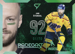 25-26 TELH Play Off - Jan ŠTENCEL č. RI-08 Radegast Index Shimmer Green x/70