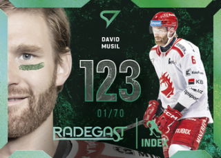 25-26 TELH Play Off - David MUSIL č. RI-10 Radegast Index Shimmer Green x/70