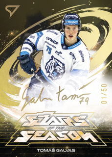 25-26 TELH Play Off - Tomáš GALVAS č. SS-32 Stars of the Season Golden Script x/50
