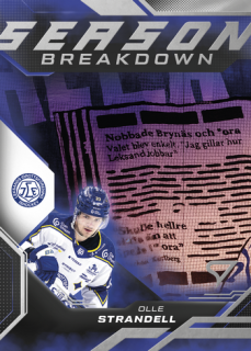 25-26 SHL - Olle STRANDELL no. SB-31 Season Breakdown