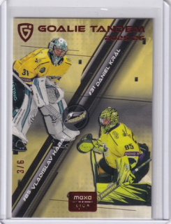 25-26 GOAL Cards - Daniel KRÁL & Vladislav HABAL č. GT-12 Goalie Tandem Red x/6