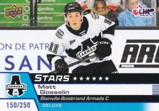 25-26 UD CHL - Matt GOSSELIN č. 314 Stars Deluxe x/250