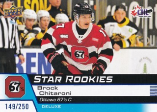 25-26 UD CHL - Brock CHITARONI č. 357 Stars Deluxe x/250