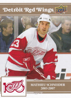 25-26 Detroit 100 Years - Mathieu SCHNEIDER č. 94 Gold