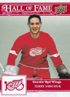 25-26 Detroit 100 Years - Terry SAWCHUK č. 107 Hall of Fame