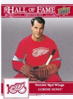 25-26 Detroit 100 Years - Gordie HOWE č. 114 Hall of Fame