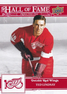 25-26 Detroit 100 Years - Ted LINDSAY č. 123 Hall of Fame