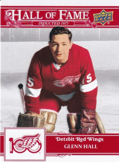 25-26 Detroit 100 Years - Glenn HALL č. 126 Hall of Fame