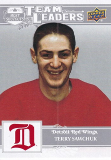 25-26 Detroit 100 Years - Terry SAWCHUK č. 190 Team Leaders Cougars