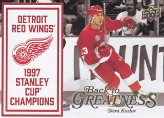 25-26 Detroit 100 Years - Slava KOZLOV č. B2G-SK Back Greatness