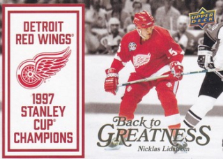 25-26 Detroit 100 Years - Nicklas LIDSTROM č. B2G-NL Back Greatness