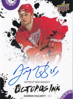 25-26 Detroit 100 Years - Darren McCARTY č. OI-DM Octopus Ink Auto