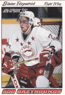 95-96 Slapshot OHL - Blaine FITZPATRICK č. 377