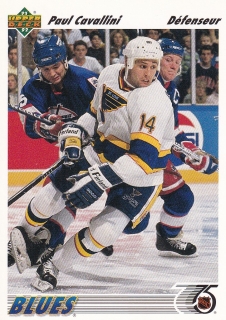 91-92 Upper Deck French - Paul CAVALLINI č. 184