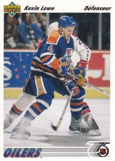 91-92 Upper Deck French - Kevin LOWE č. 186